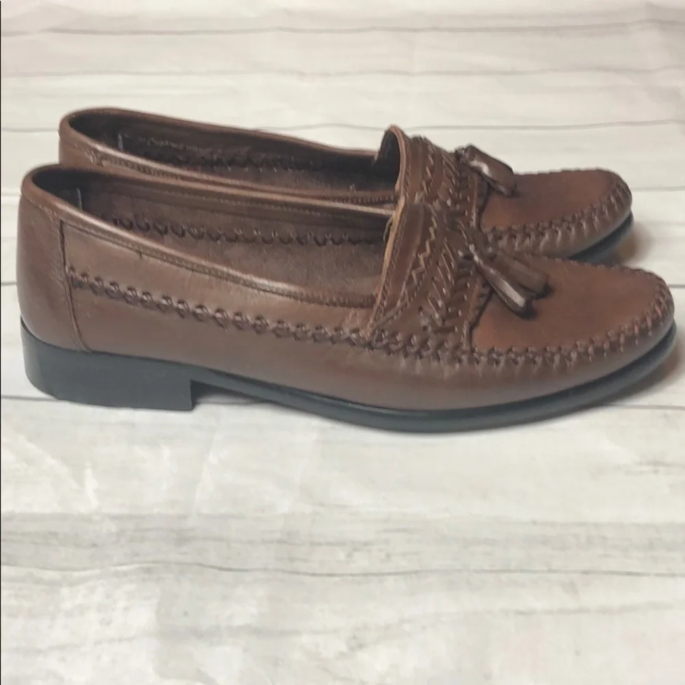 Mens Di Pollini Brown Leather Shoes Men' Sz 40